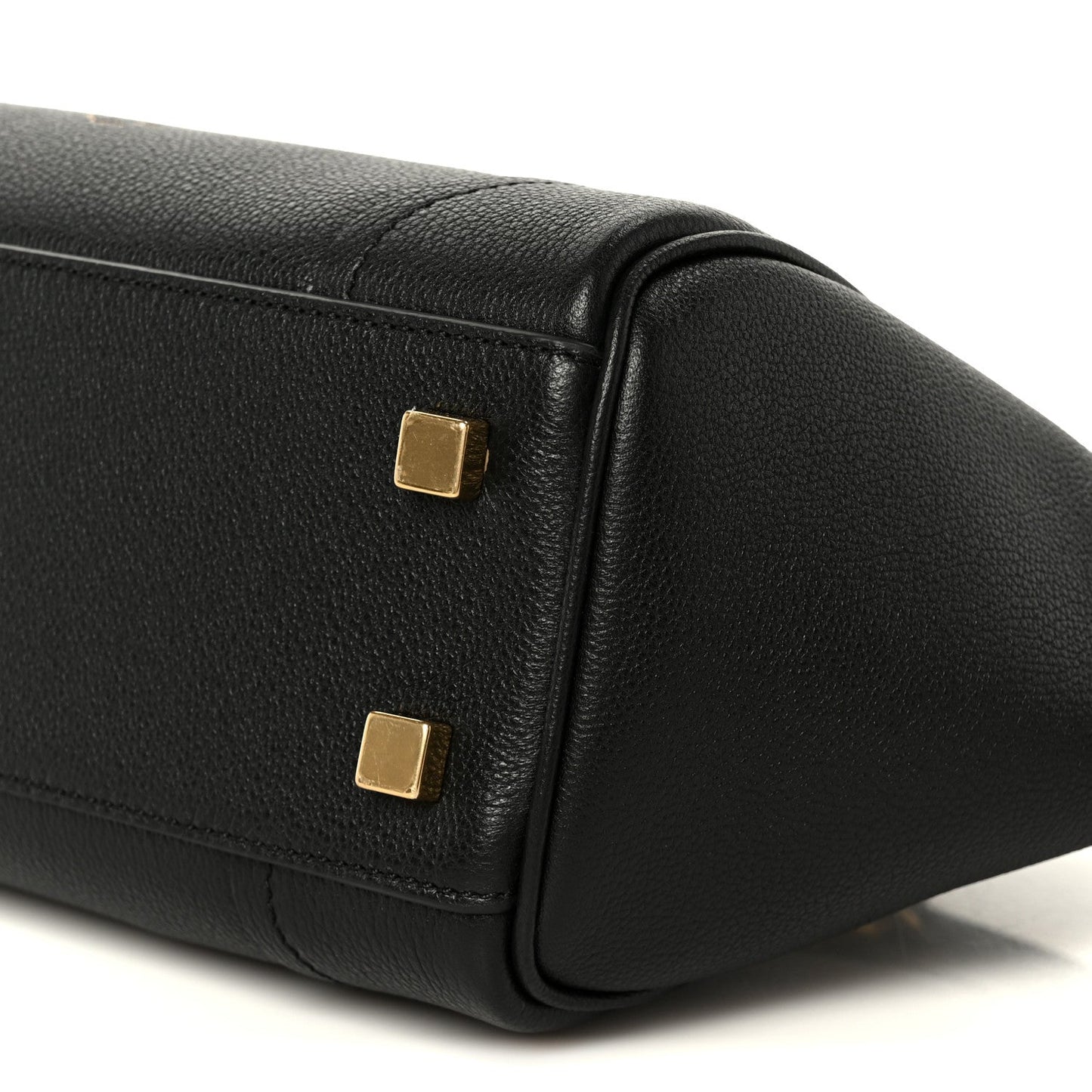 Grained Calfskin Little New Luggage Black