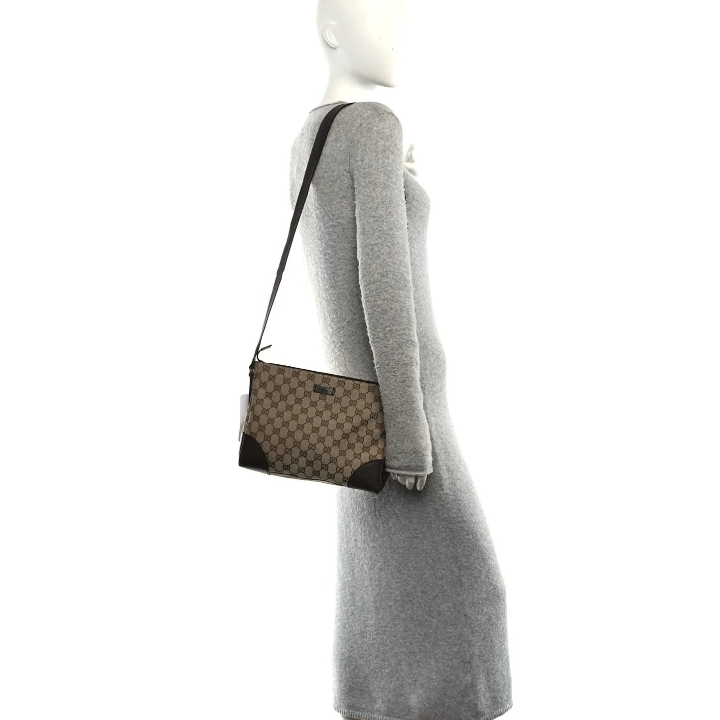 Gucci Monogram Joy Messenger Bag Dark Brown
