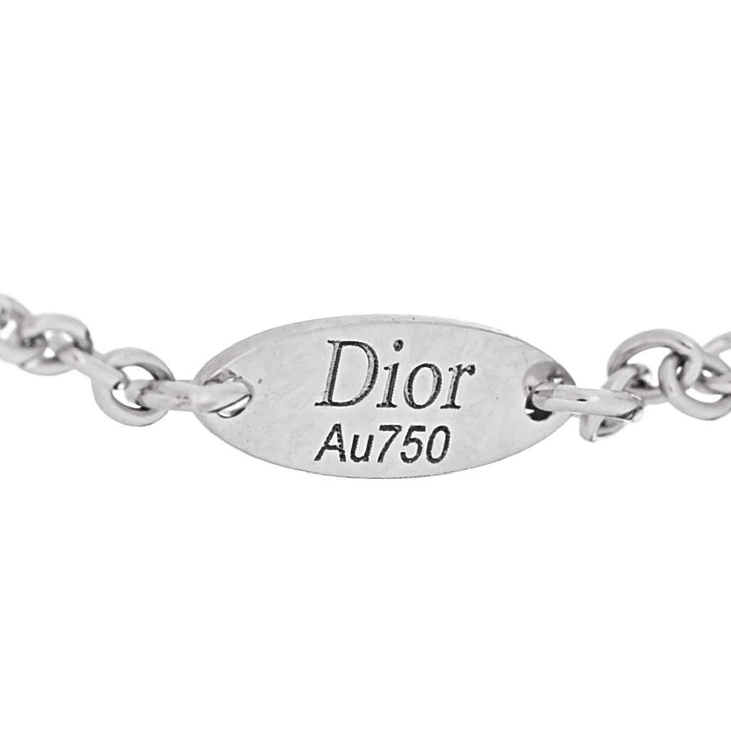 18K White Gold Diamond Mother of Pearl Rose Des Vents Bracelet
