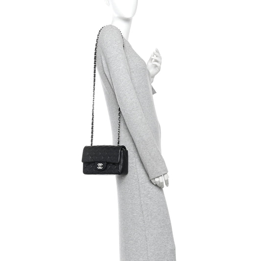 Lambskin Quilted Mini Rectangular Flap