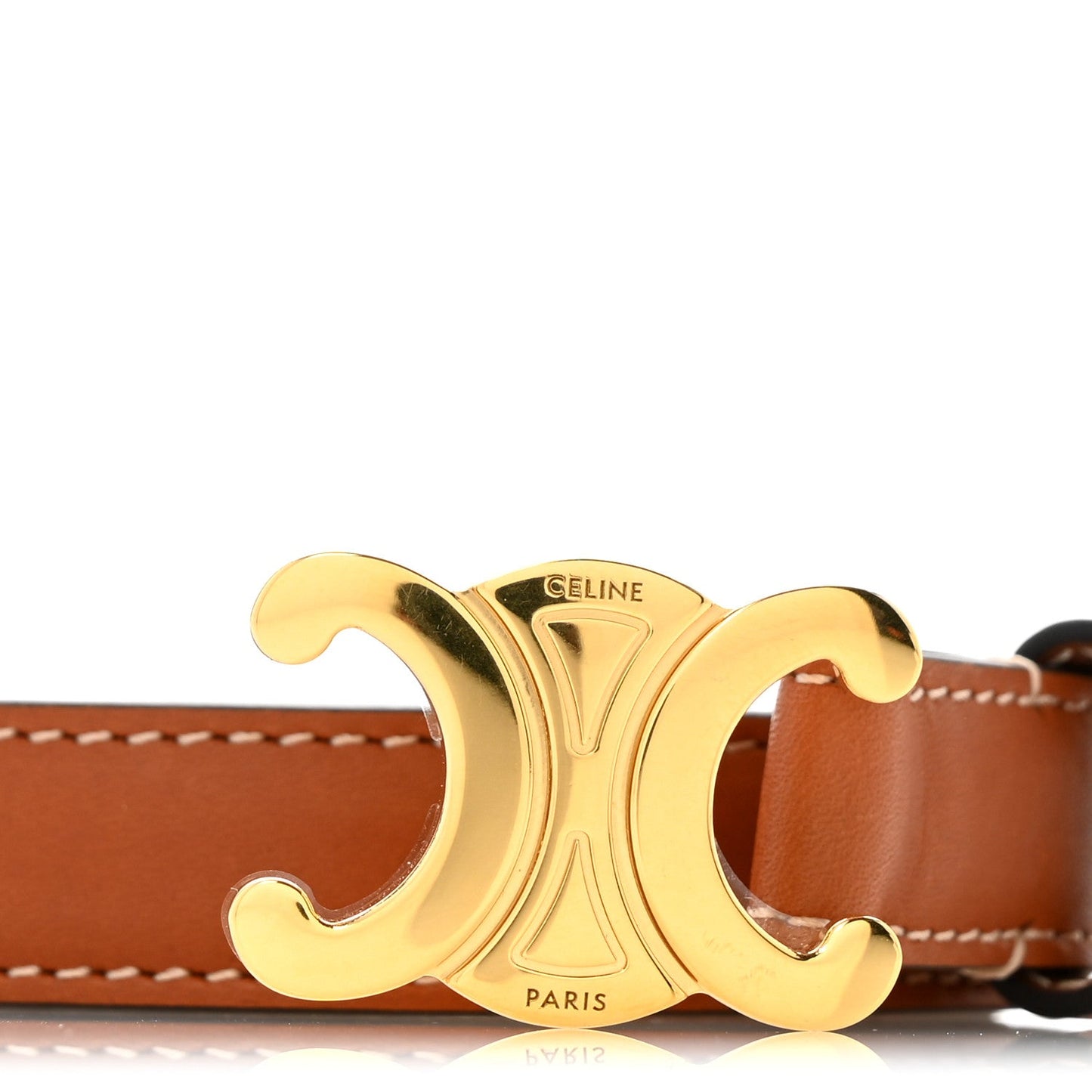 Box Calfskin Medium 25mm Triomphe Belt 75 30 Tan