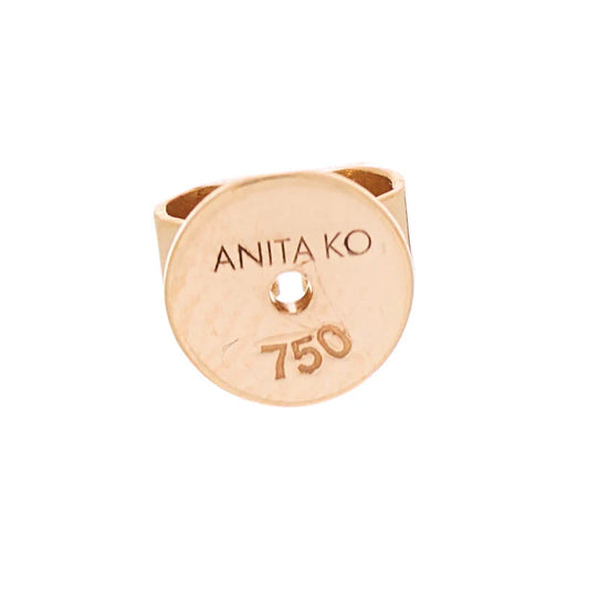 Anita Ko 18K Rose Gold Diamond Loop Earrings