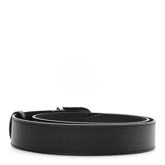 Moon Calfskin Round Plaque 85 34 Black