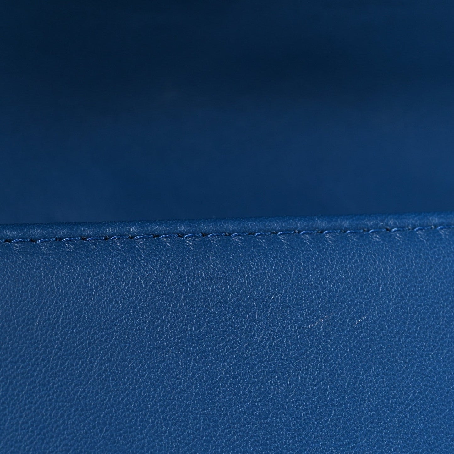 Lambskin Chevron Quilted Medium Boy Flap Blue