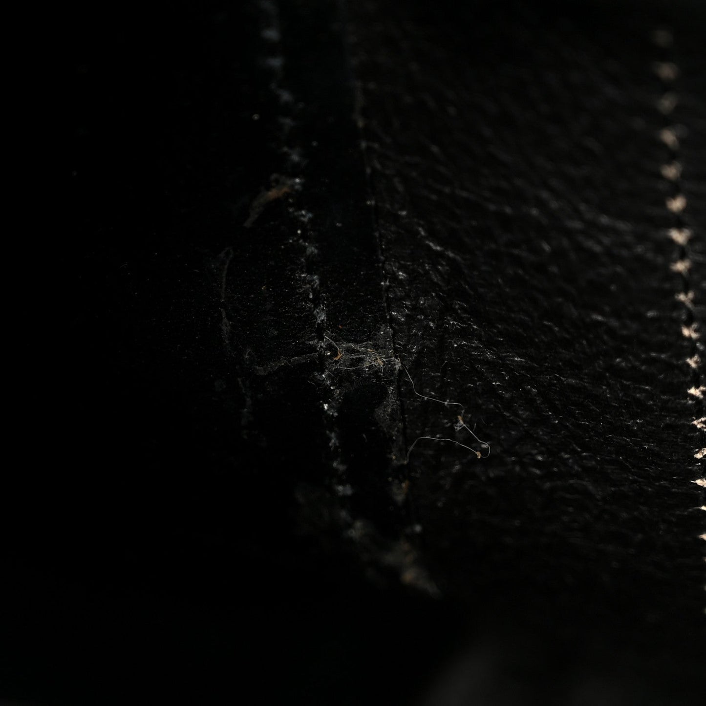 Metallic Goatskin Logo XXS Everyday Tote Argent Black