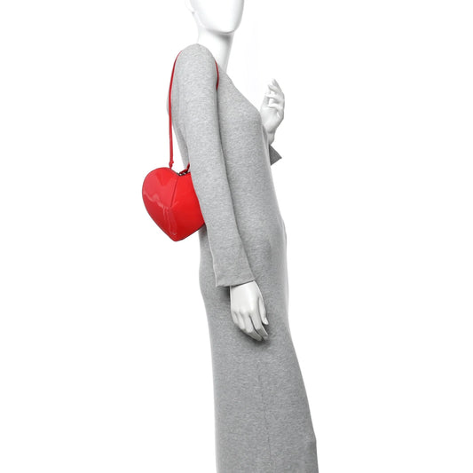 Alaia Patent Calfskin Le Coeur Bag Rouge Vermillon
