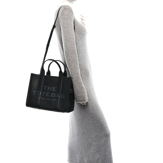 Grained Calfskin Medium The Tote Bag Black