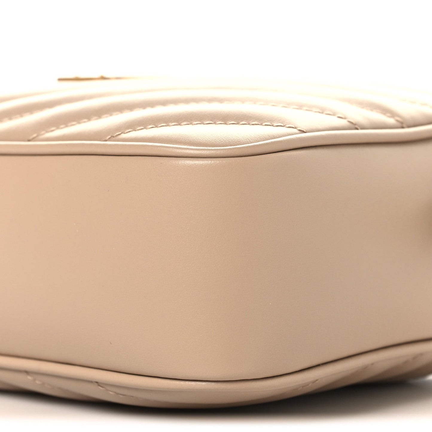 Calfskin Matelasse Monogram Lou Camera Bag Dark Beige