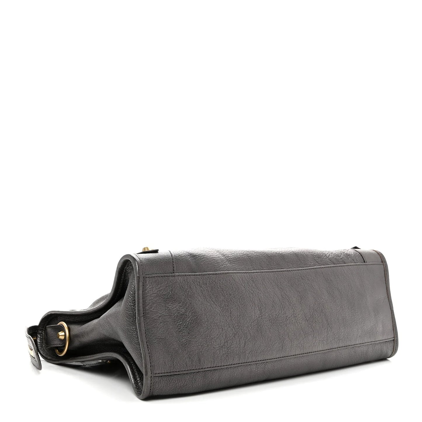 Balenciaga Pearlescent Goatskin Classic Gold Hardware City Bronze