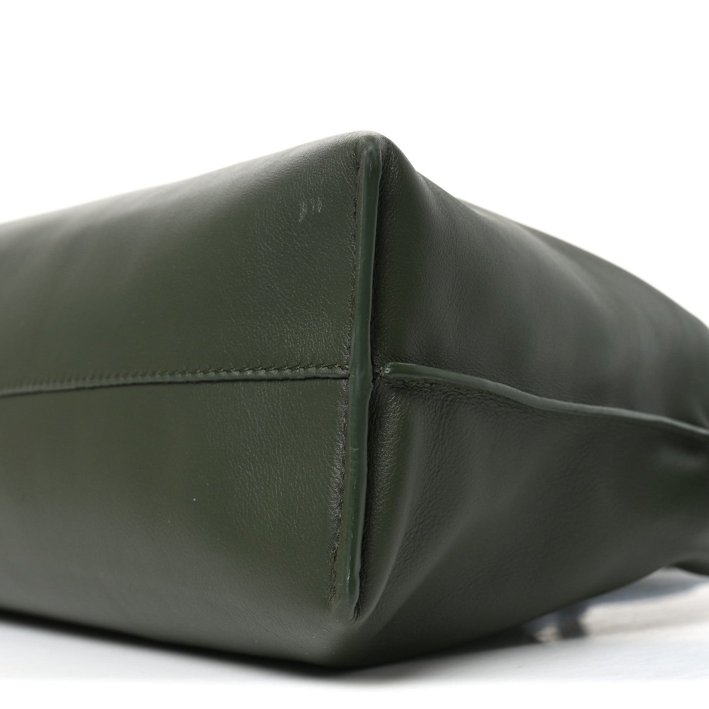Nappa Medium Flamenco Knot Bag Dark Khaki