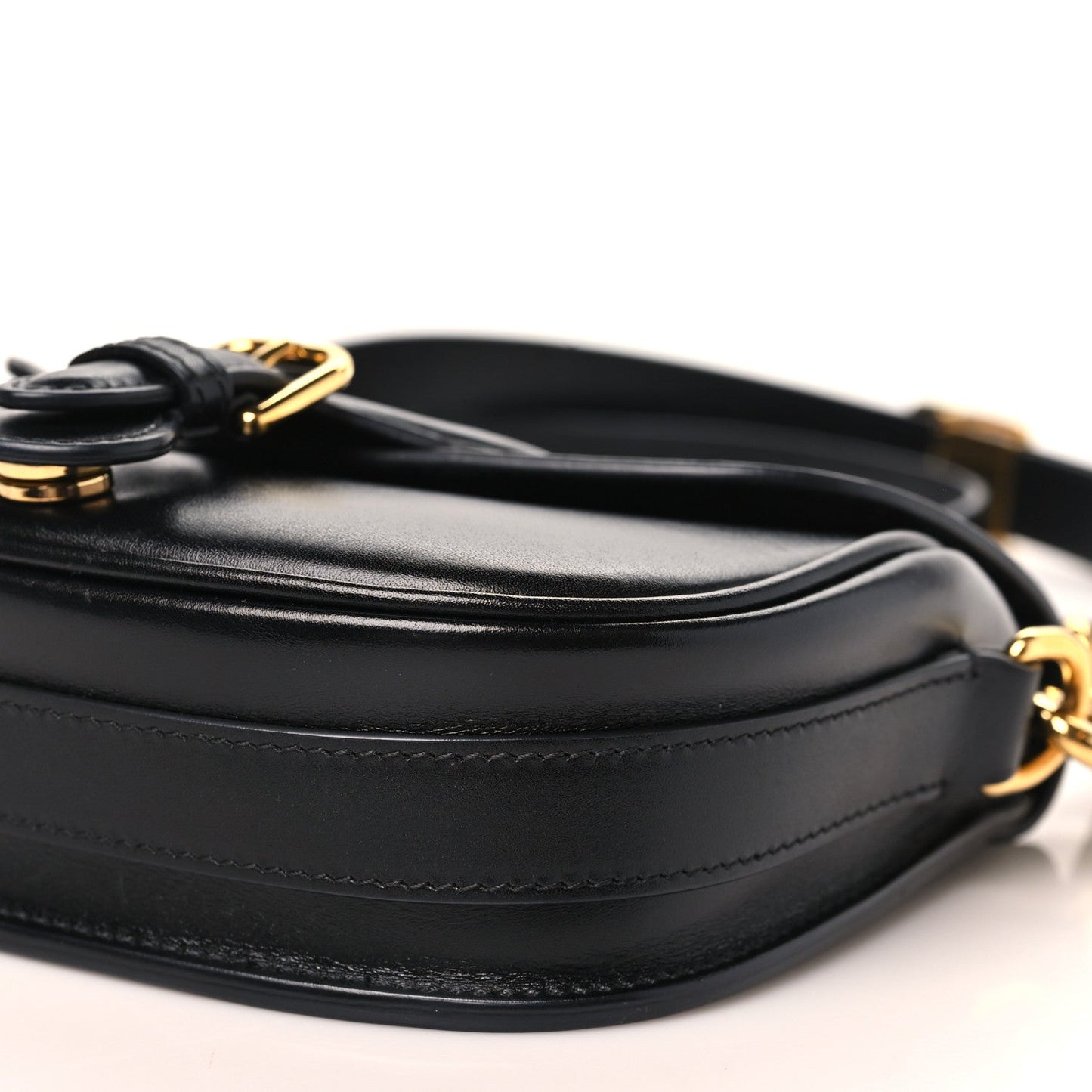 Box Calfskin Small Bobby Flap Black