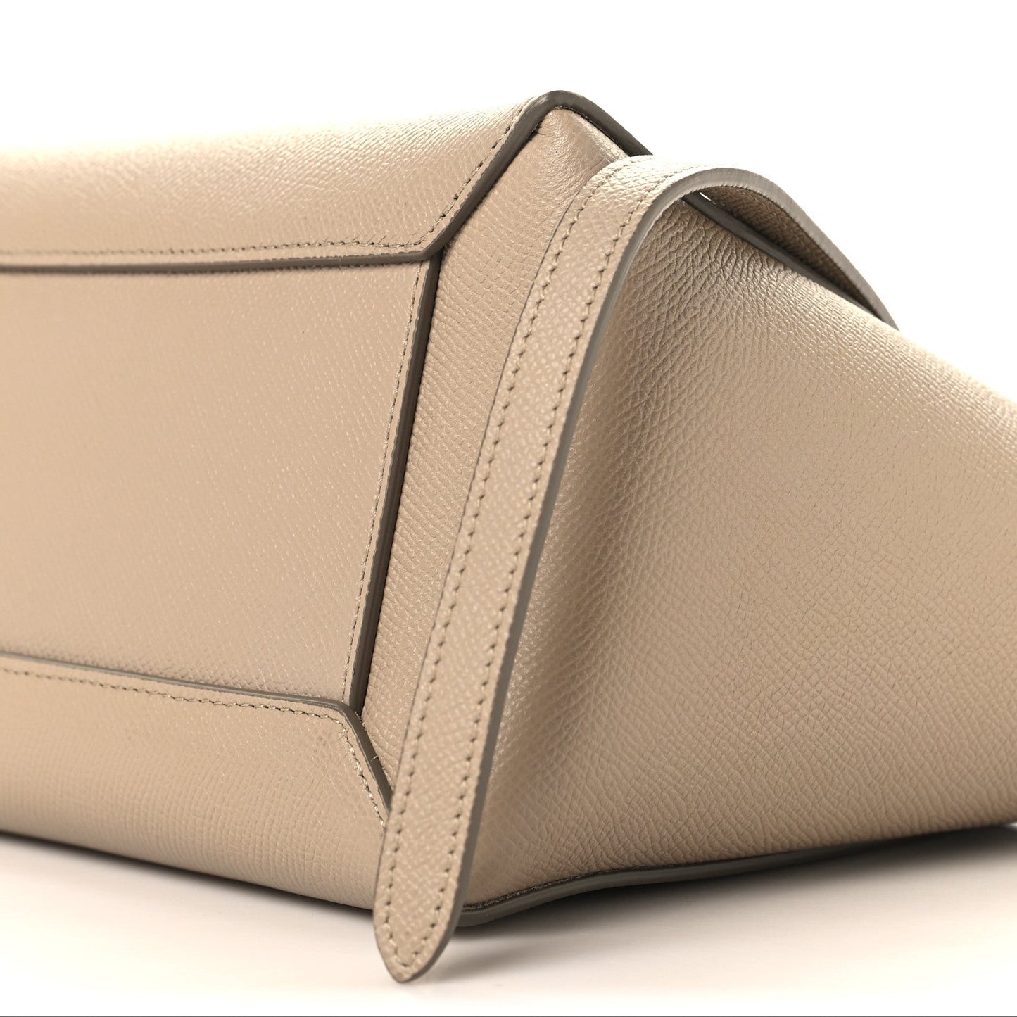 Grained Calfskin Micro Belt Bag Light Taupe