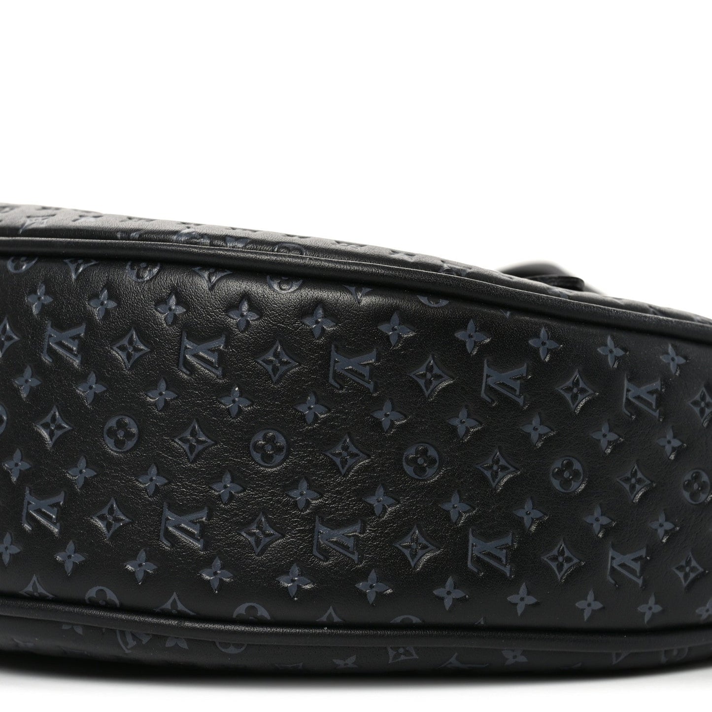 Calfskin Embossed Monogram Loop Black