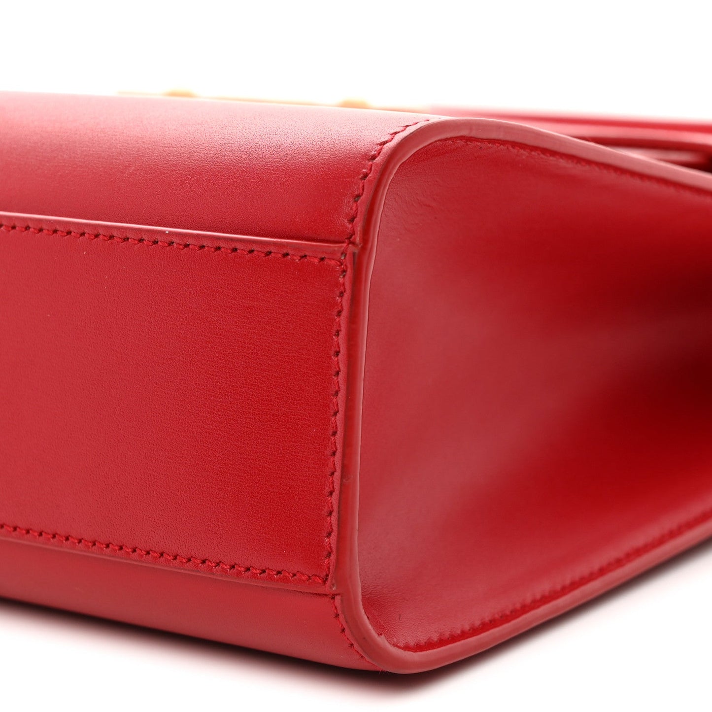 Smooth Calfskin Manhattan Shoulder Bag Rouge Eros