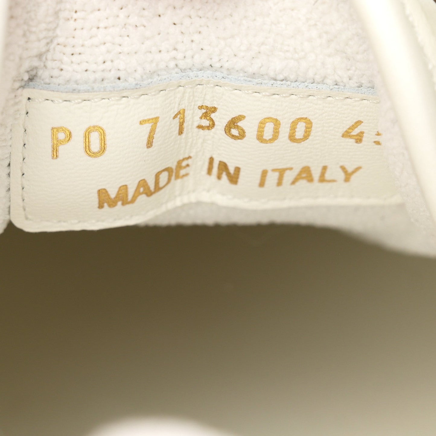 Calfskin Perforated Suede Mens SL61 Sneakers 45 Blanc Optique Paris