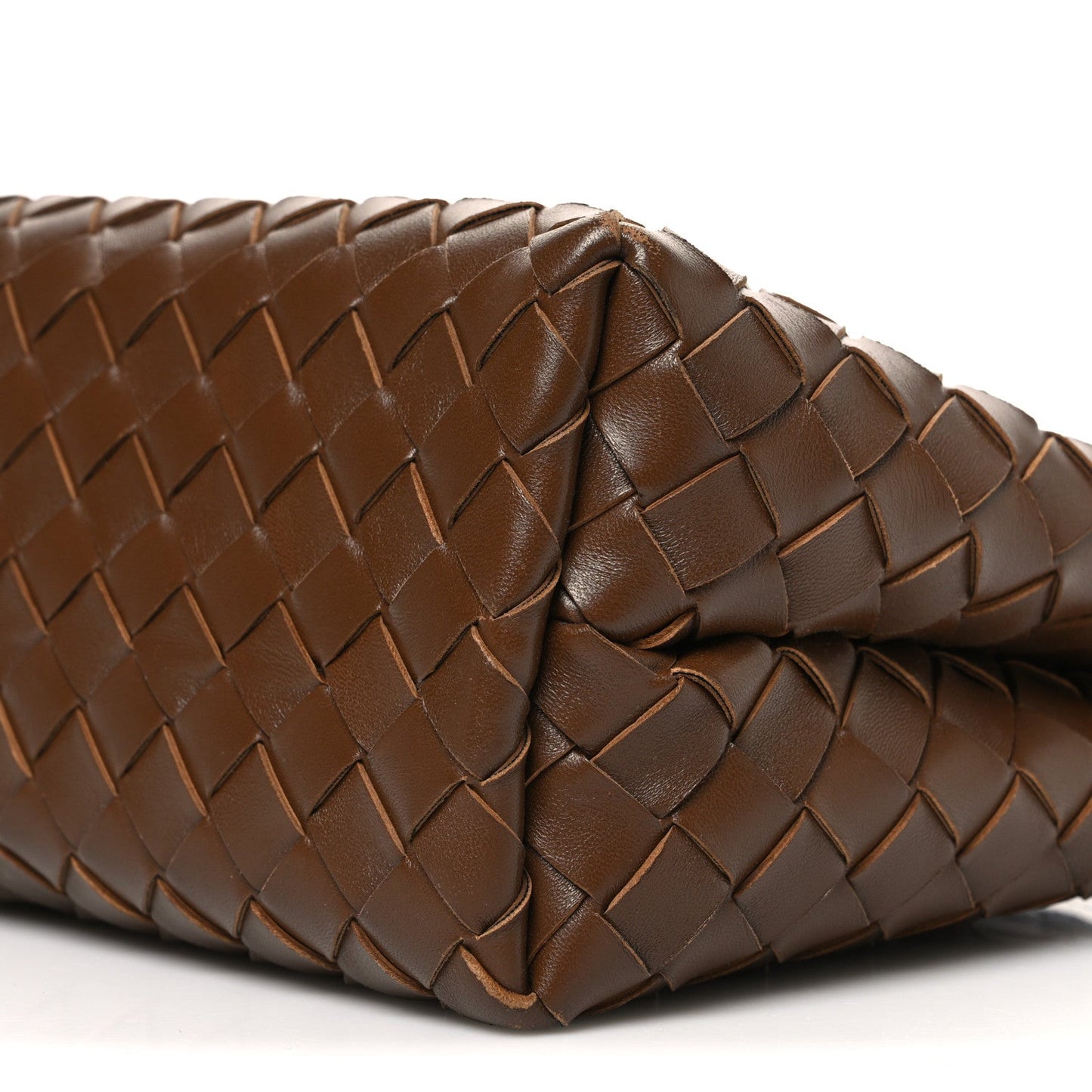 Nappa Intrecciato Small Andiamo Shoulder Bag Nocciola