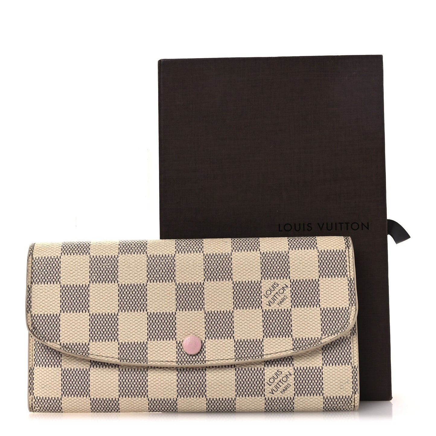 Damier Azur Emilie Wallet Rose Ballerine