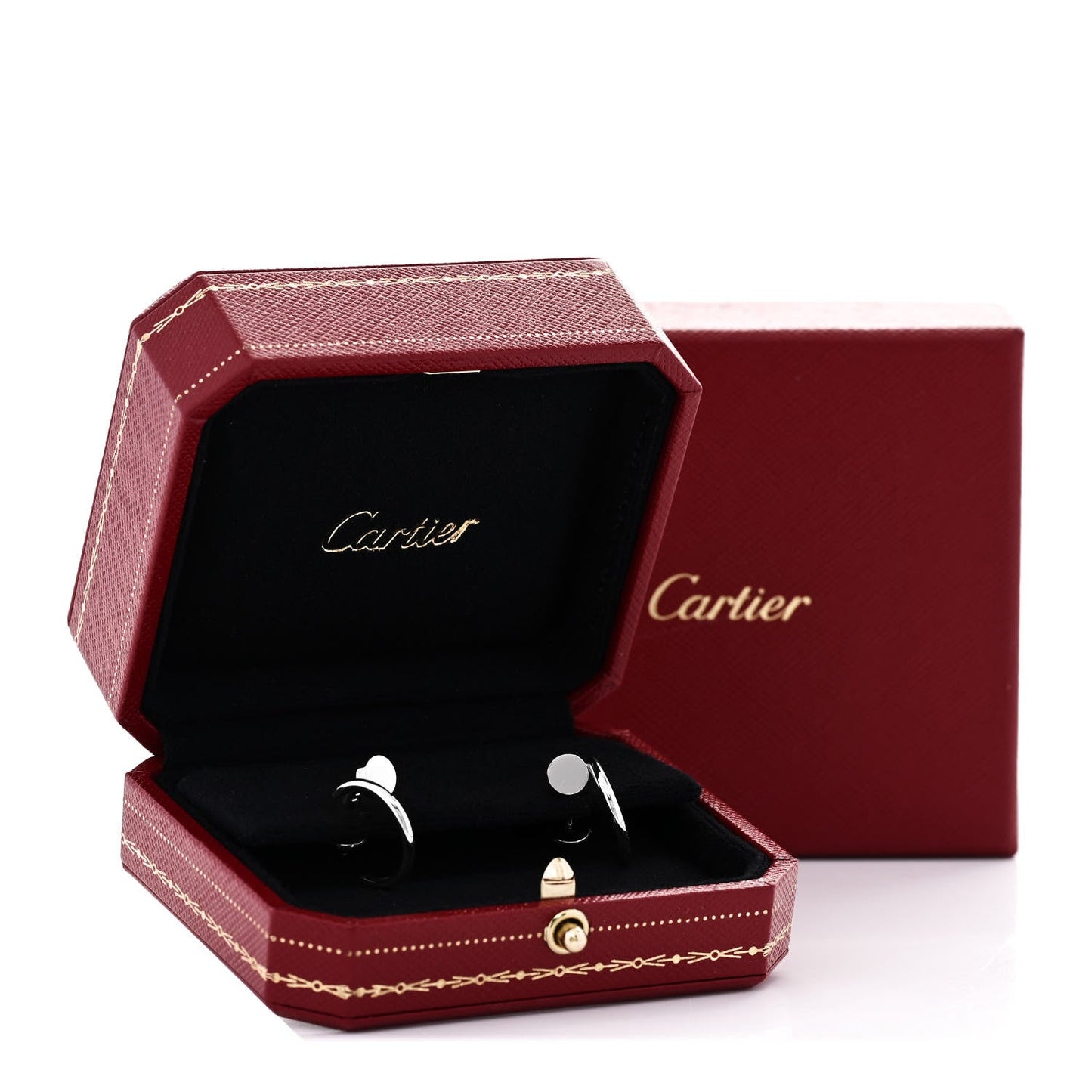 18K White Gold Juste Un Clou Hoop Earrings