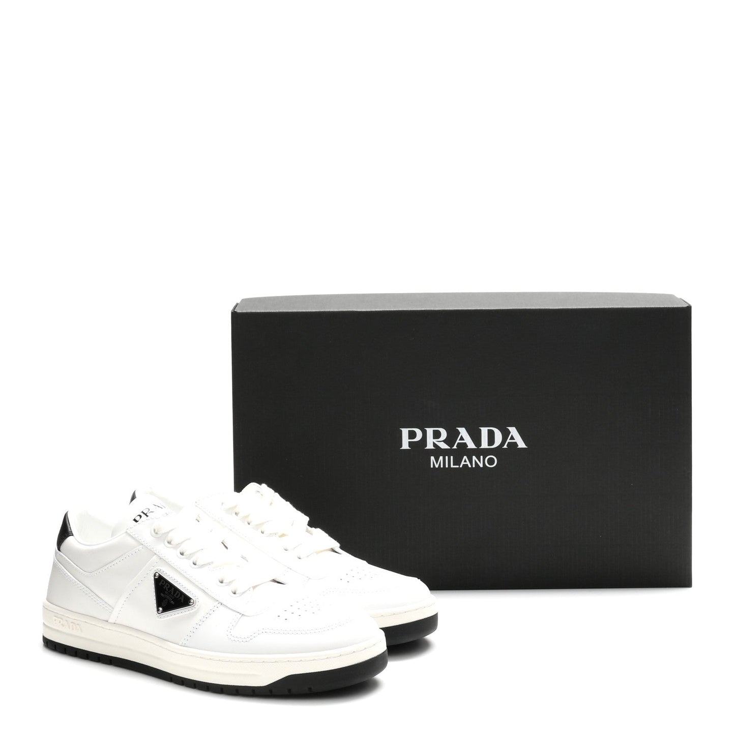 Vitello Rois Triangle Womens Downtown Low Top 30mm Sneakers 38.5 White Black
