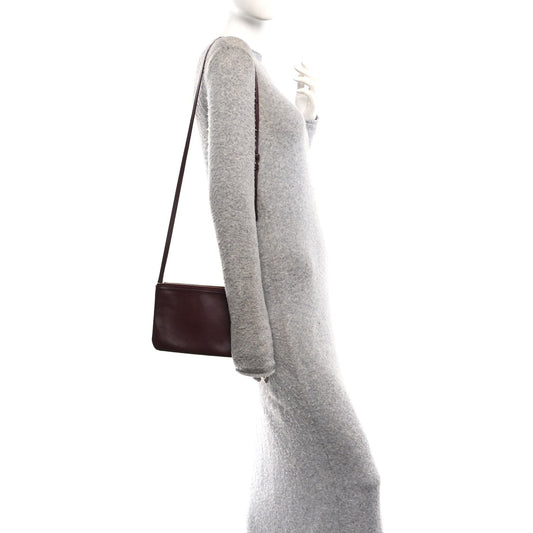 Lambskin Small Trio Crossbody Bag Burgundy