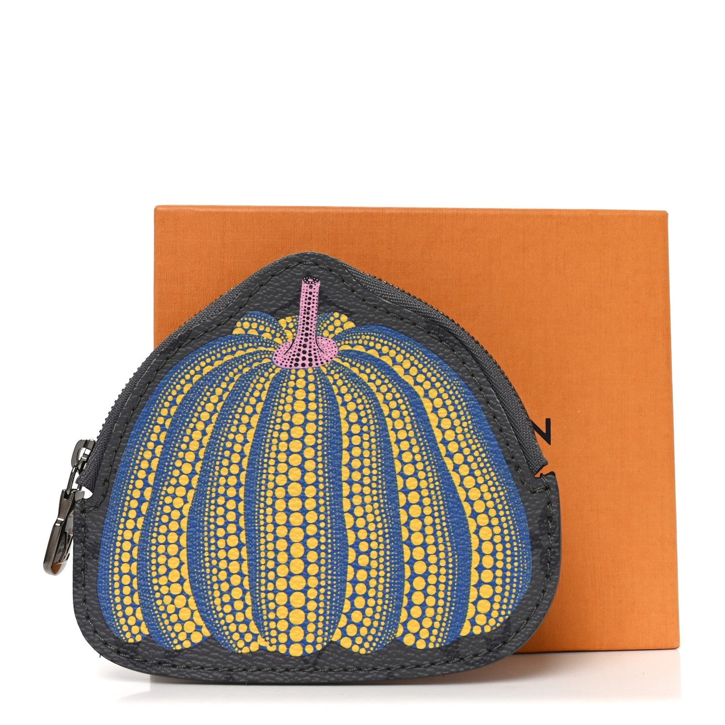 LV X YK Monogram Eclipse Pumpkin Coin Purse