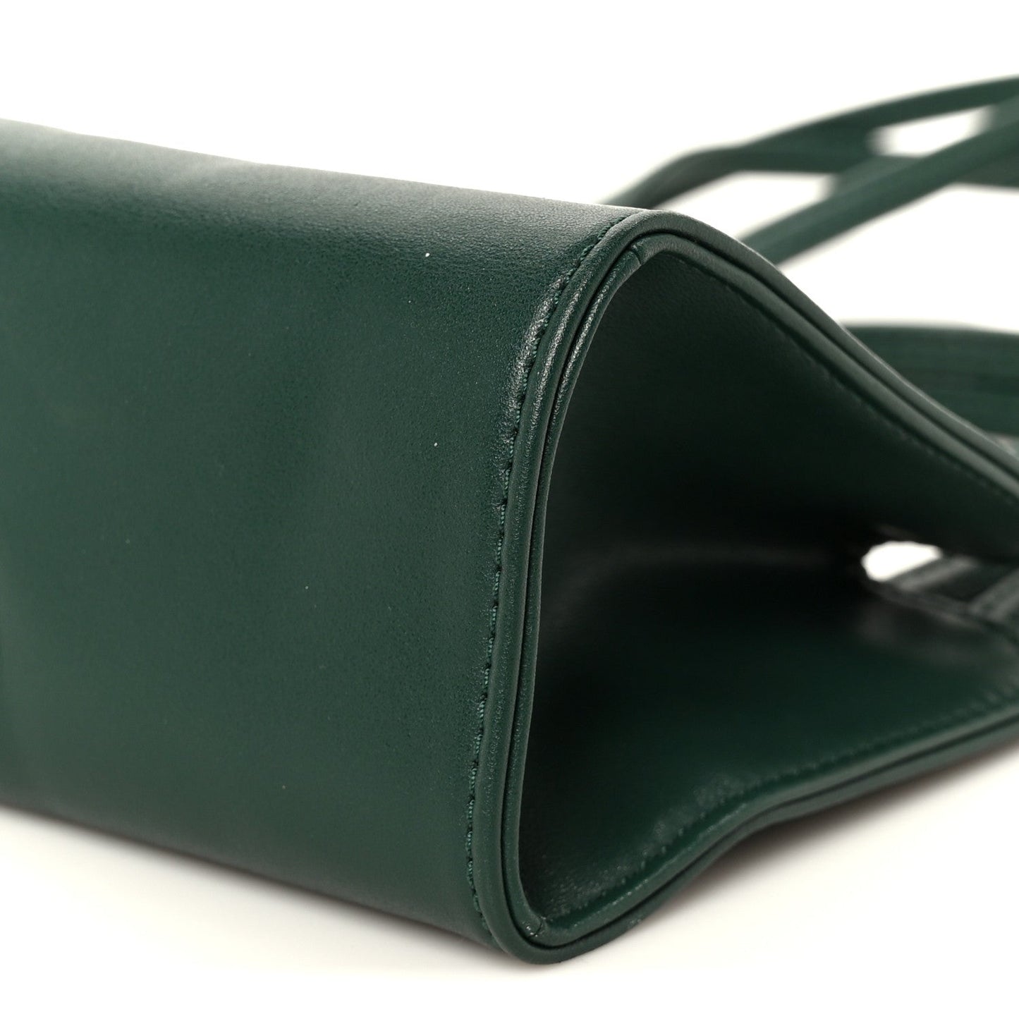 Vegan Leather Small Shopping Bag Leaf