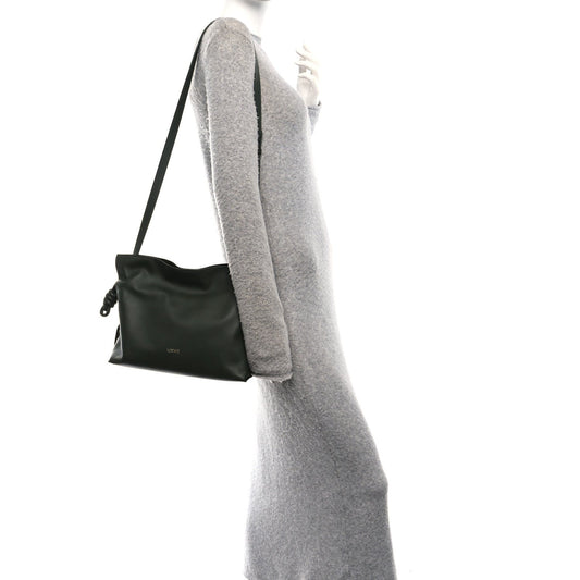Nappa Medium Flamenco Knot Bag Dark Khaki
