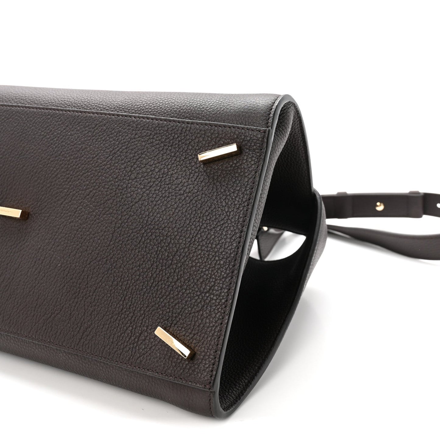 Calfskin Small Hug Bag Testa Di Moro Burnt Ocra