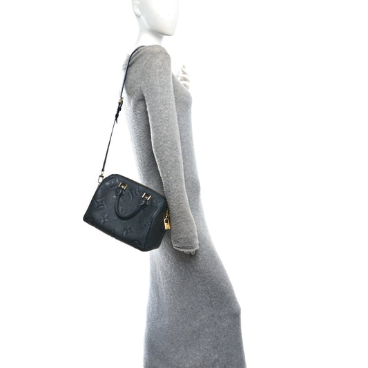 Empreinte Monogram Giant Speedy Bandouliere 25 Black