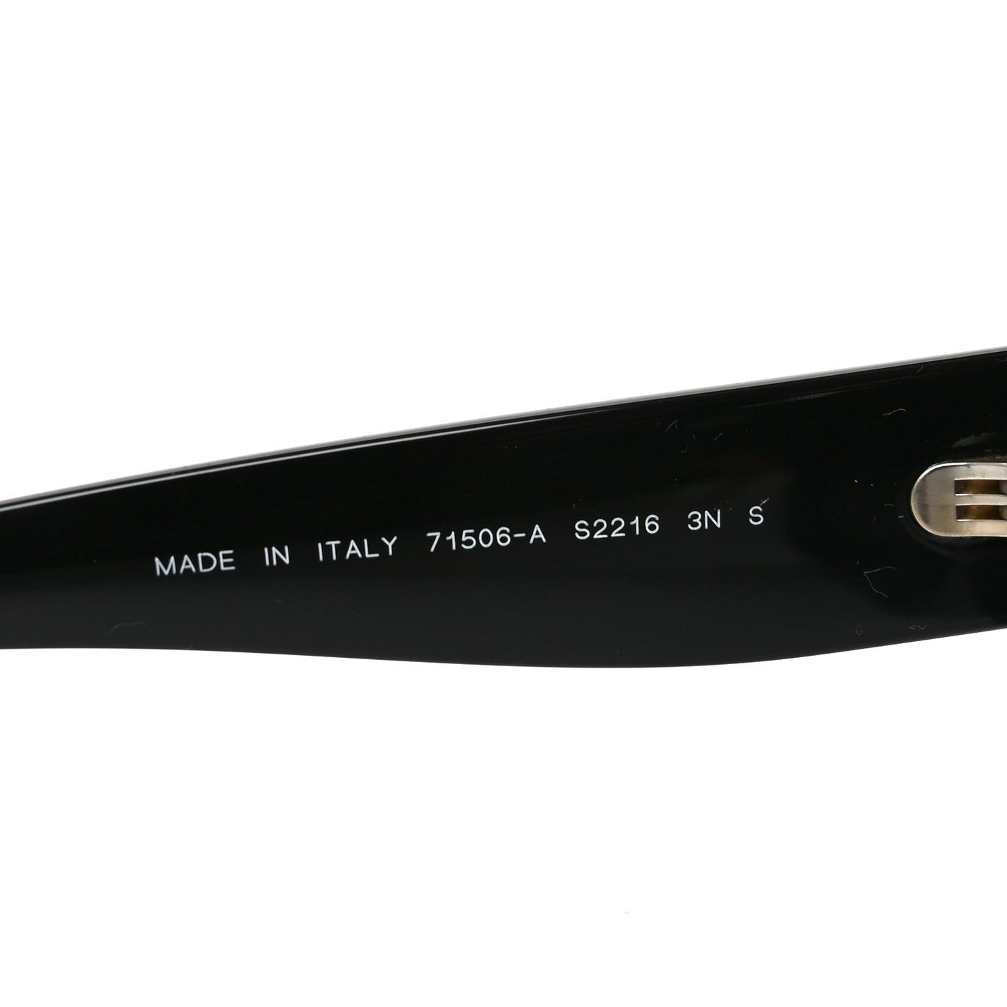 Acetate Rectangle Logo Sunglasses 71506A Black Gold