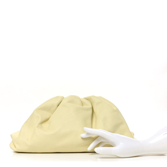 Smooth Butter Calf The Pouch Oversized Clutch Ice Cream