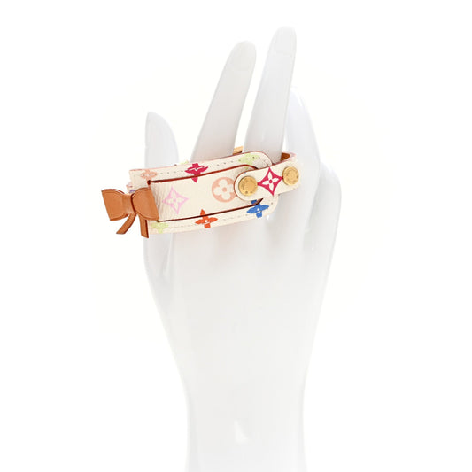 Monogram Multicolor Address Wish Bracelet White