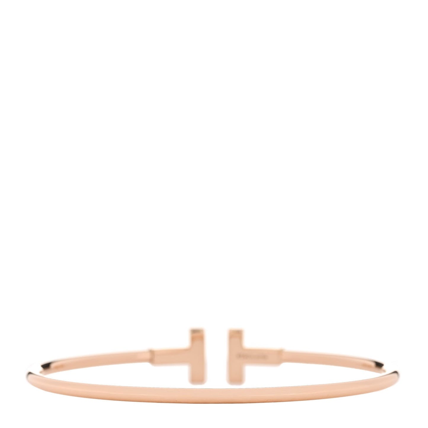 18K Rose Gold T Wire Bracelet