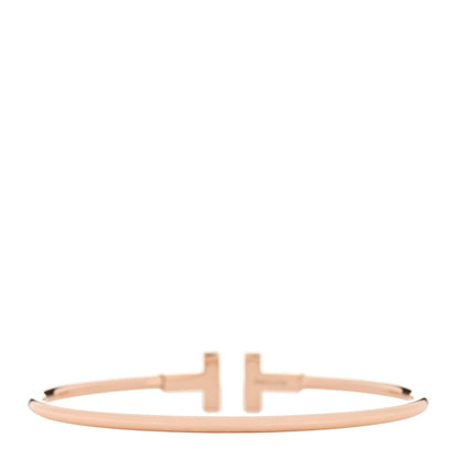 18K Rose Gold T Wire Bracelet