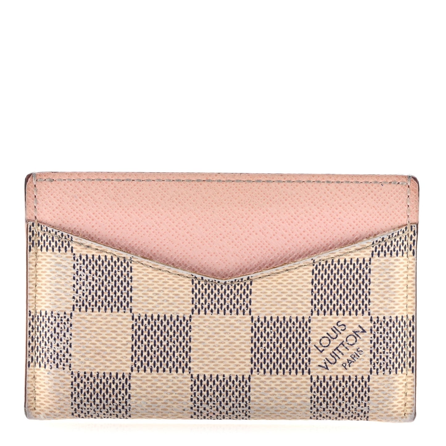 Damier Azur Daily Card Holder Rose Ballerine