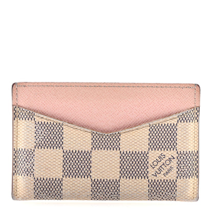 Damier Azur Daily Card Holder Rose Ballerine