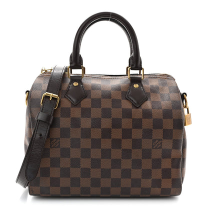 Damier Ebene Speedy Bandouliere 25