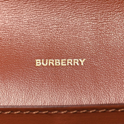 Grainy Calfskin Vintage Check Wallet With Detachable Strap Archive Beige Tan