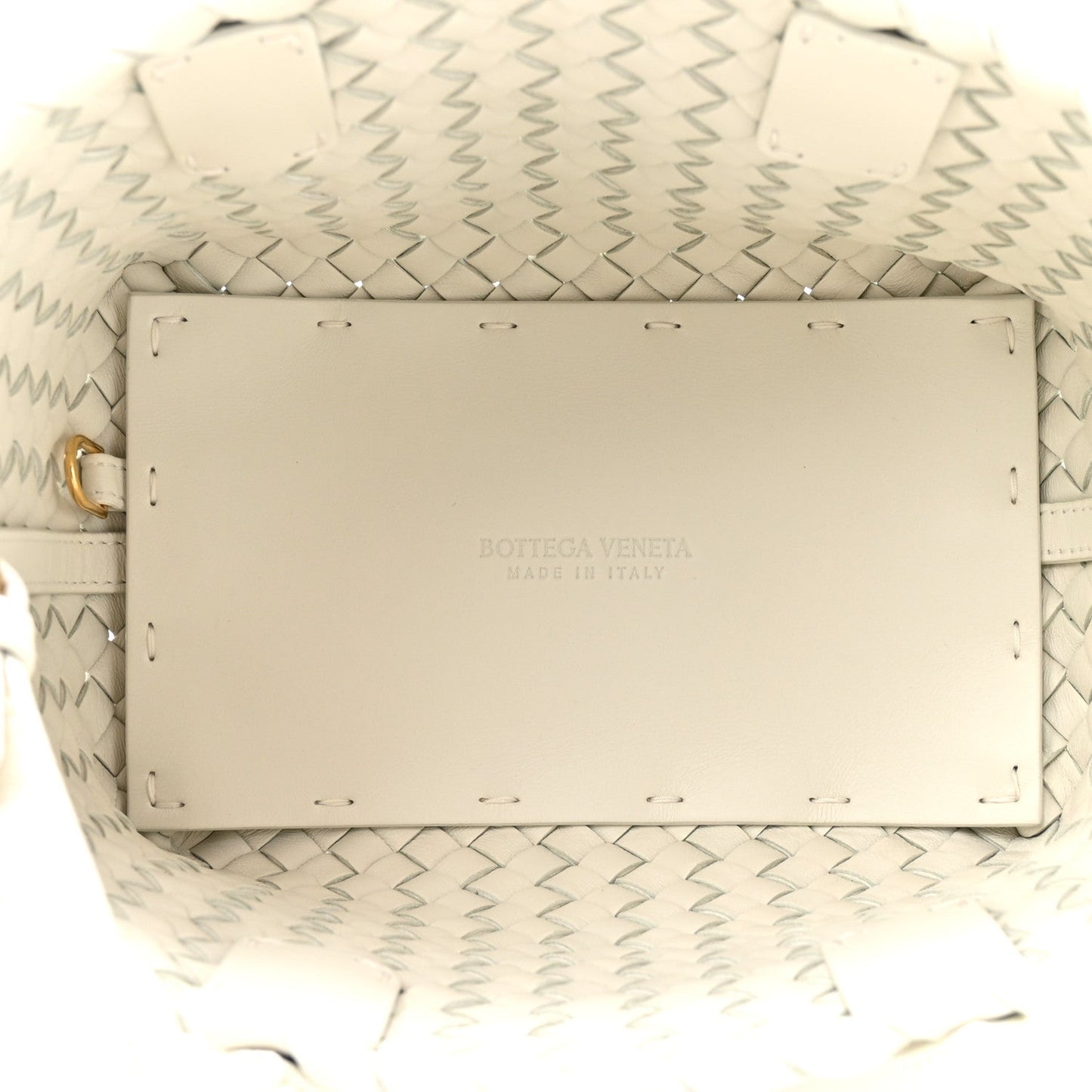 Nappa Intrecciato Mini Heart Cabat White