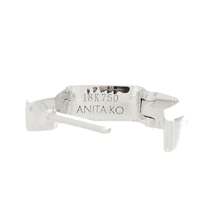 Anita Ko 18K White Gold Diamond Baguette Georgie Huggie Earrings
