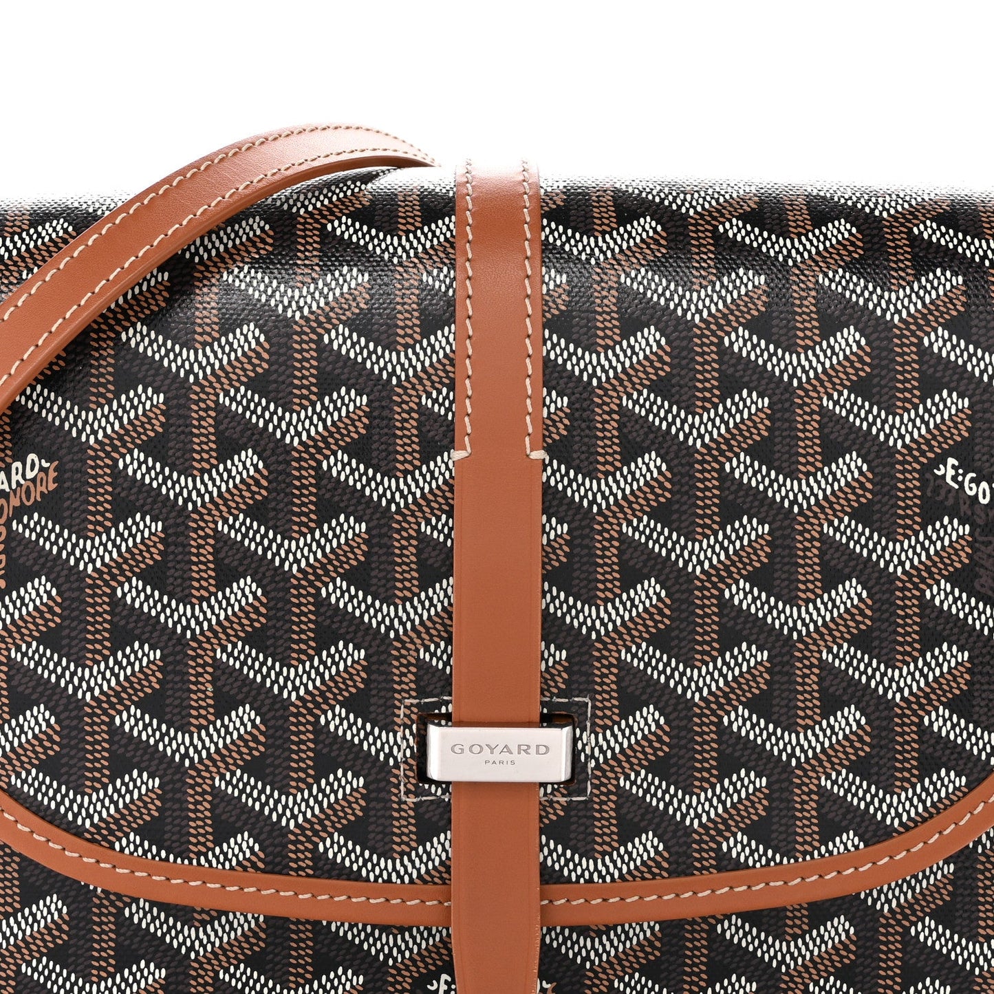 Goyardine Belvedere II PM Messenger Bag Black Gold