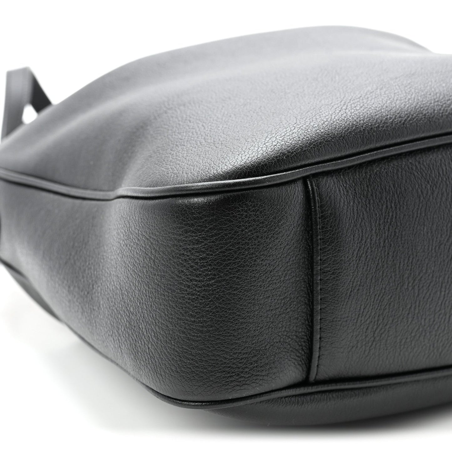 Softy Wonka Textured Dollar Calfskin Medium Diana Shoulder Bag Black Dusty Grey