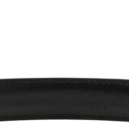 Box Calfskin Small 18mm Triomphe Belt 75 30 Black