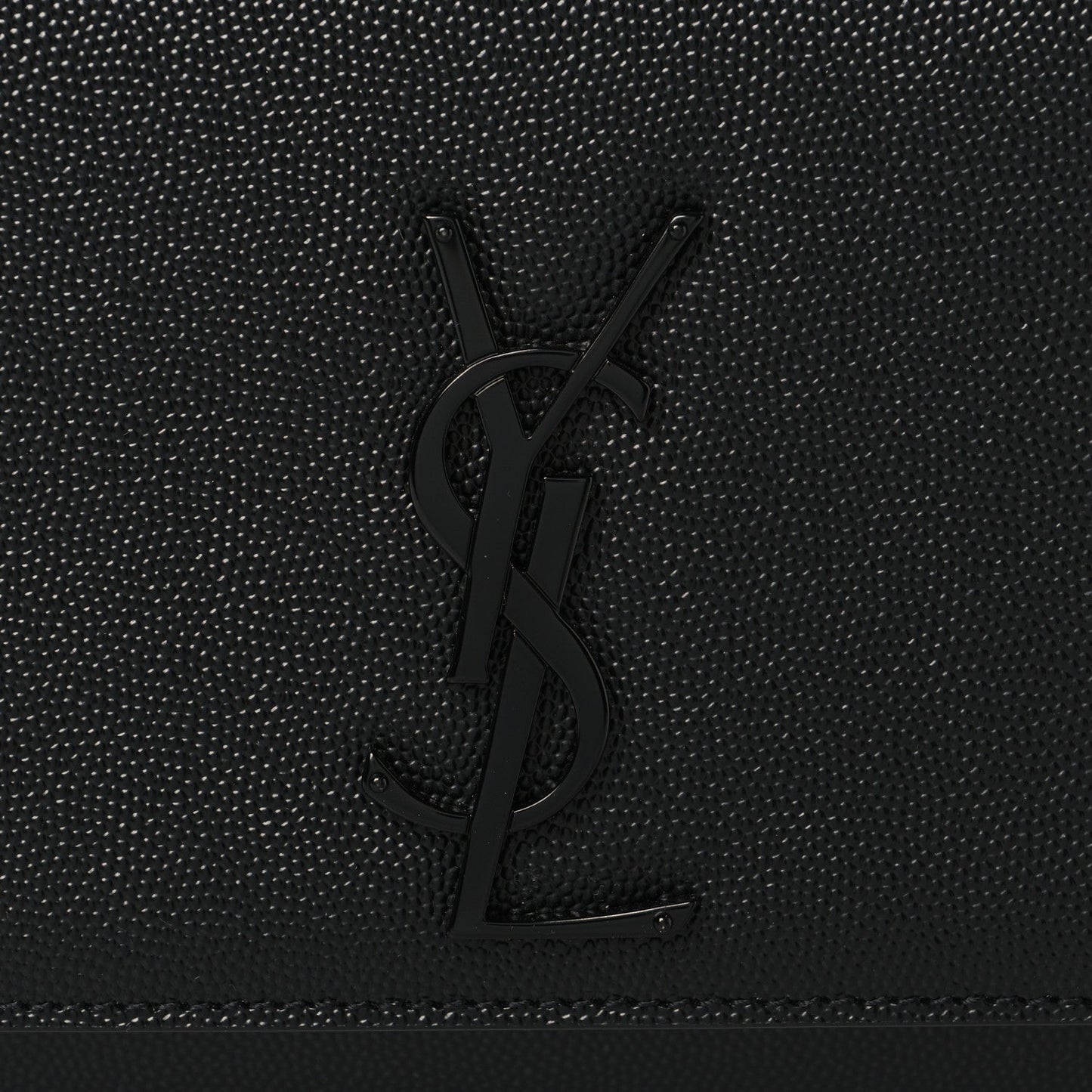 Grain De Poudre Medium Classic Monogram Monochrome Kate Satchel Black