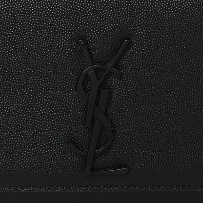 Grain De Poudre Medium Classic Monogram Monochrome Kate Satchel Black
