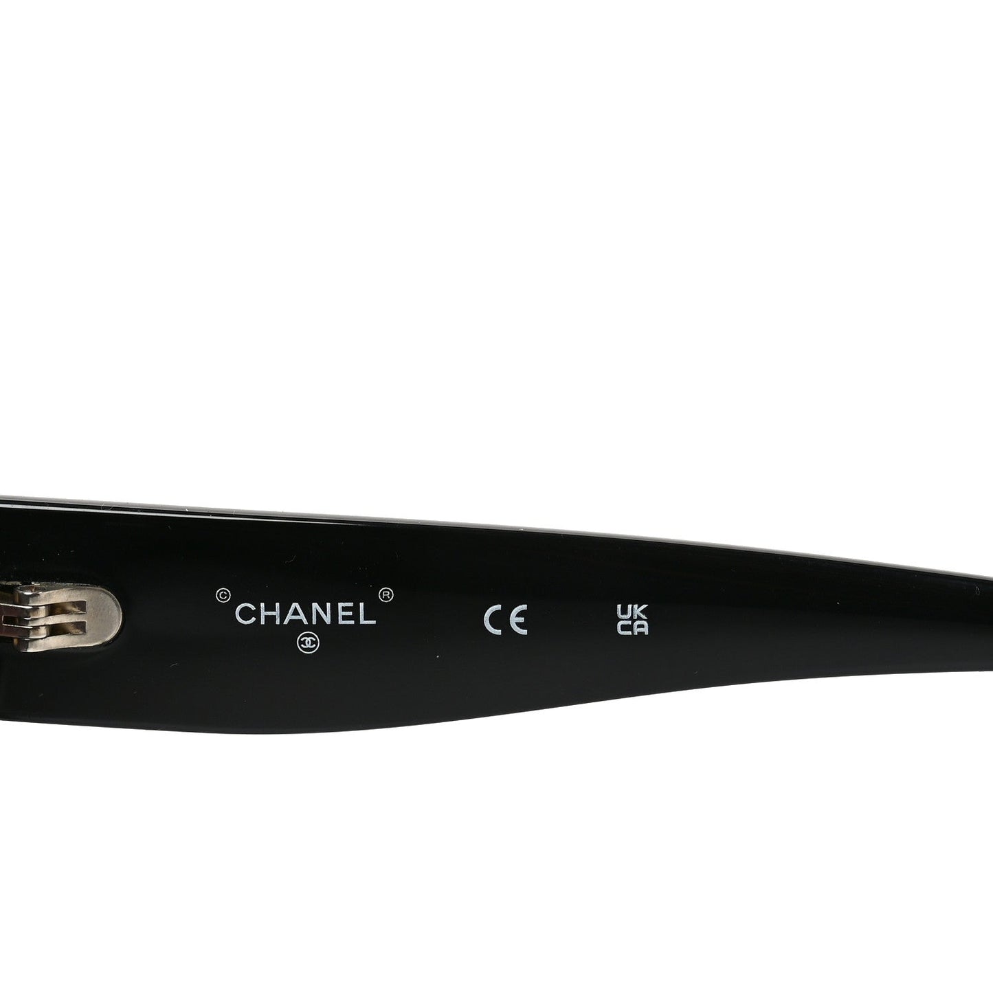 Acetate Rectangle Logo Sunglasses 71506A Black Gold