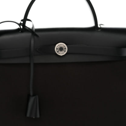 Military Toile Vache Hunter Herbag Zip Retourne 31 PM Black Ebene