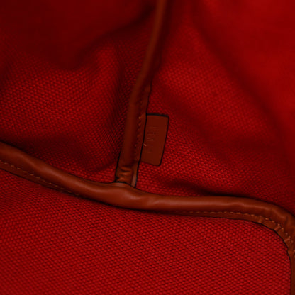 Canvas 1920 Calfskin Oh! Tote Ruban GM Indigo Bronze Cognac