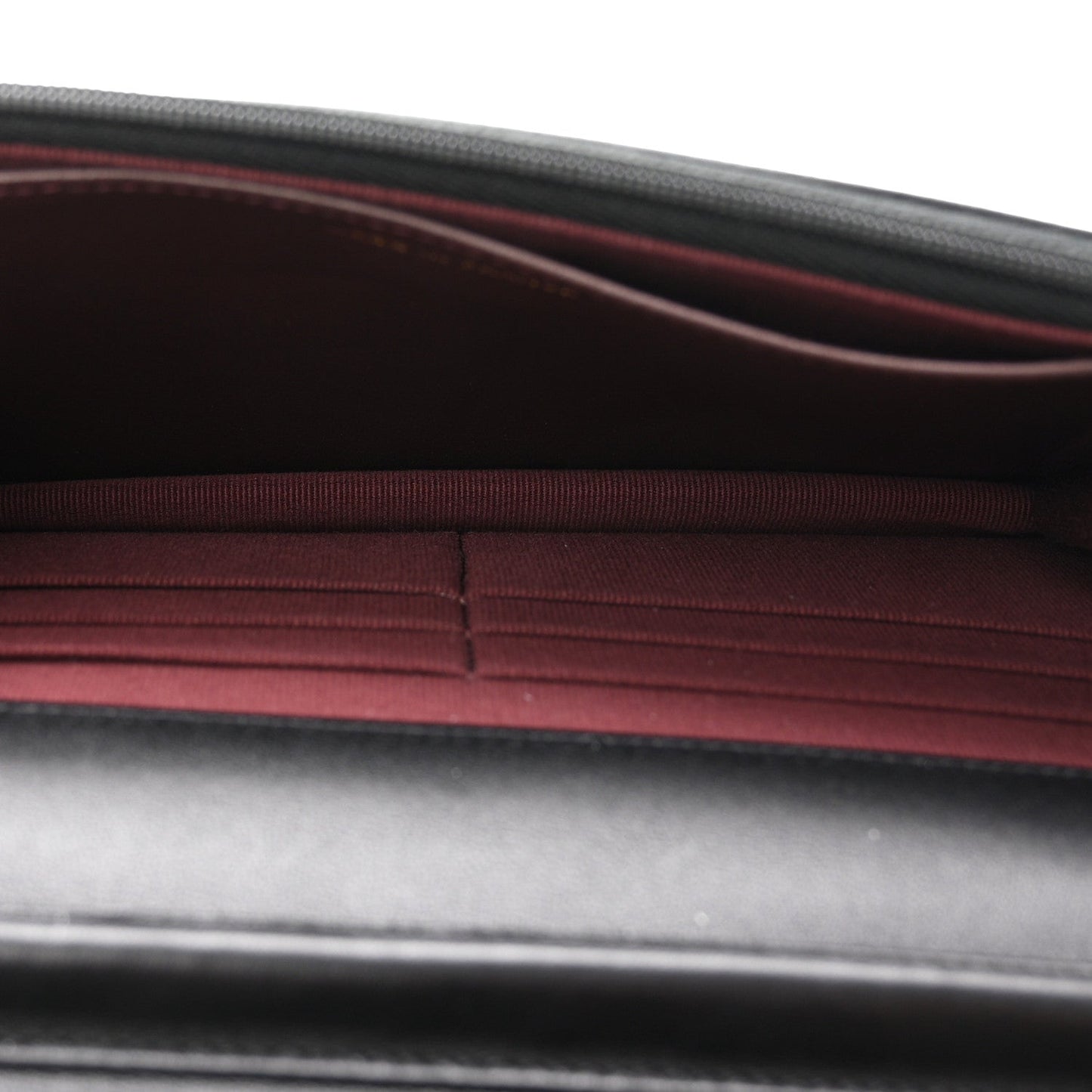 Lambskin Quilted Wallet On Chain WOC Black