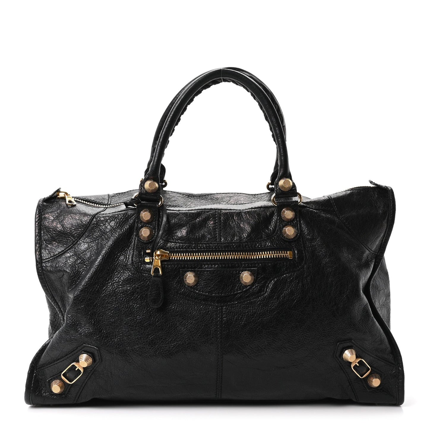 Agneau Giant 12 Gold Hardware Work Black